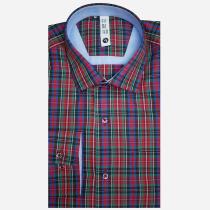 Checks Red Shirt : Slim