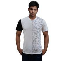 Print White T-shirt : Itutu (Slim Fit)