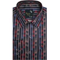 Print Maroon Shirt : Party
