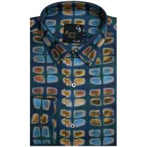 Print Green Shirt : Party