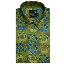 Print Dark Blue Shirt : Party