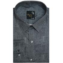 Print Dark Gray Shirt : Party