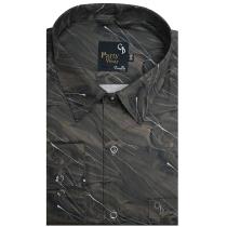 Print Gray Shirt : Party