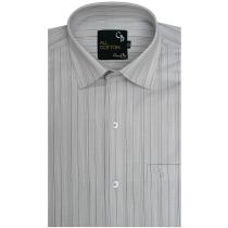 Stripes Light Gray Shirt : Business