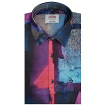 Print Blue Shirt : Ditto