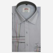 Handpainted Gray Shirt : Ditto