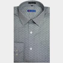 Print Gray Shirt : Slim