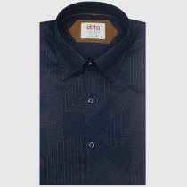 Print Blue Shirt : Ditto