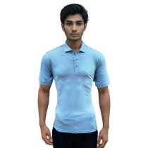 Print Light Blue Shirt : Regular