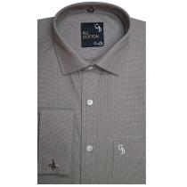 Self Design Brown Shirt : Business