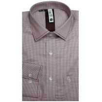 Self Design Maroon Shirt : Slim