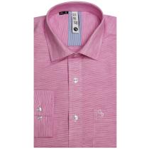 Self Design Pink Shirt : Slim