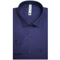 Self Design Purple Shirt : Slim