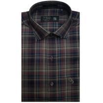 Checks Maroon Shirt : Business