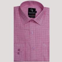 Checks Pink Shirt : Business