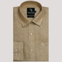 Checks Fawn Shirt : Business
