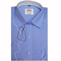 Handpainted Dark Blue Shirt : Ditto