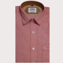 Self Design Peach Shirt : Ditto