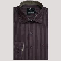 Stripes Brown Shirt : Business