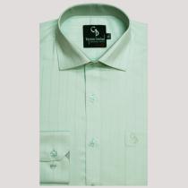 Stripes Light Green Shirt : Business