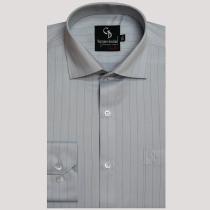Stripes Light Gray Shirt : Business
