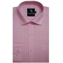 Checks Pink Shirt : Business
