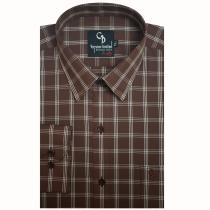 Checks Brown Shirt : Business