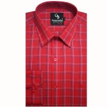 Checks Red Shirt : Business