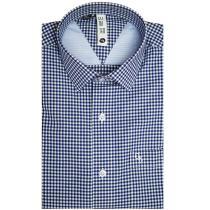 Checks Dark Blue Shirt : Slim