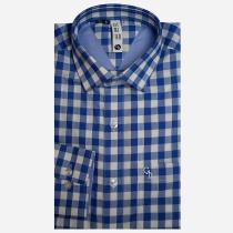 Checks Blue Shirt : Slim