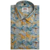 Print Navy Blue Shirt : Ditto