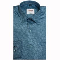 Print Blue Shirt : Ditto