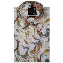 Print Cream Shirt : Party