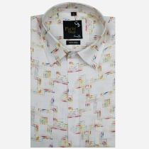 Print Cream Shirt : Party