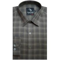 Checks Dark Green Shirt : Business