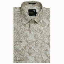 Print Brown Shirt : Party