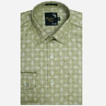 Print Green Shirt : Party