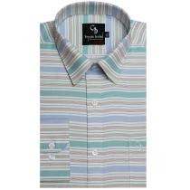 Stripes Green Shirt : Business