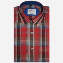 Checks Orange Shirt : Ditto