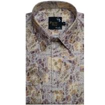 Print Peach Shirt : Party