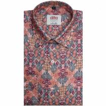 Print Peach Shirt : 