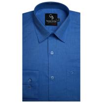 Plain Dark Blue Shirt : Business