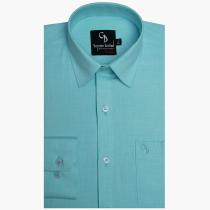 Plain Aqua Blue Shirt : Business