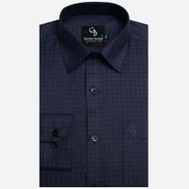 Checks Dark Gray Shirt : Business