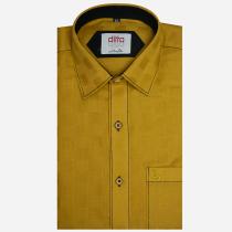 Self Design Yellow Shirt : Ditto
