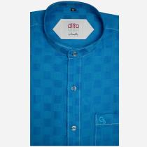 Self Design Blue Shirt : Ditto