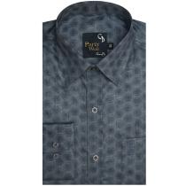 Print Gray Shirt : Party