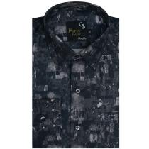 Print Gray Shirt : Party