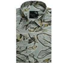 Print Cream Shirt : Party
