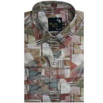 Print Rust Shirt : Party